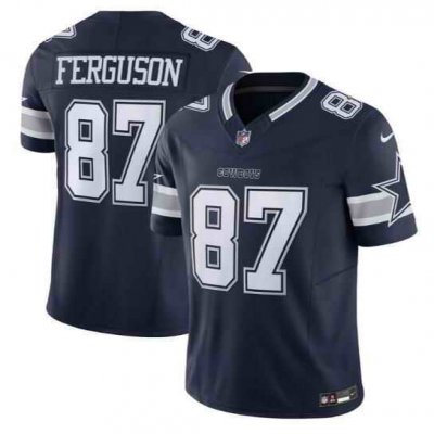 Men's Dallas Cowboys #87 Jake Ferguson Navy 2023 F.U.S.E. Vapor Untouchable Limited Stitched Football Jersey