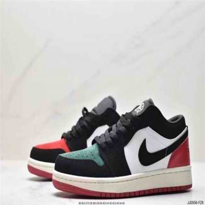 Men's Running Weapon Air Jordan 1 Black/Green/Red/White Shoes 475