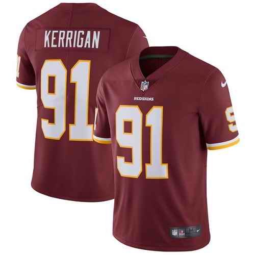 Men's Washington Redskins #91 Ryan Kerrigan Burgundy Red Vapor Untouchable Limited Stitched NFL Jersey