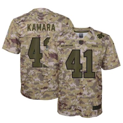 Youth New Orleans Saints #41 Alvin Kamara 2018 Camo Salute to Service Limited Stitched NFL Jersey