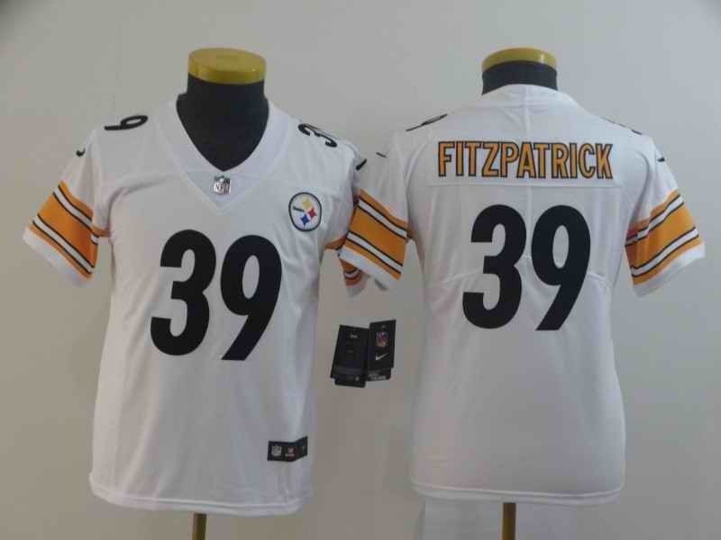 Youth Pittsburgh Steelers #39 Minkah Fitzpatrick White 2019 Vapor Untouchable Stitched NFL Jersey