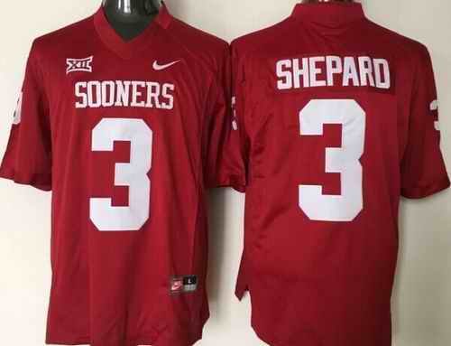 Sooners #3 Sterling Shepard Red XII Stitched NCAA Jersey