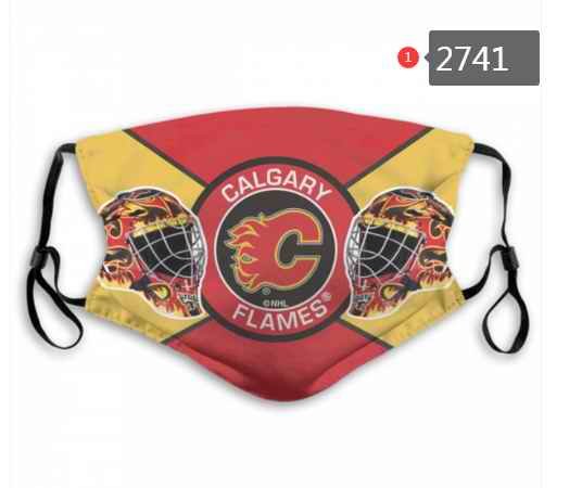 Calgary Flames Face Mask 2741 Filter Pm2.5 (Pls check description for details)