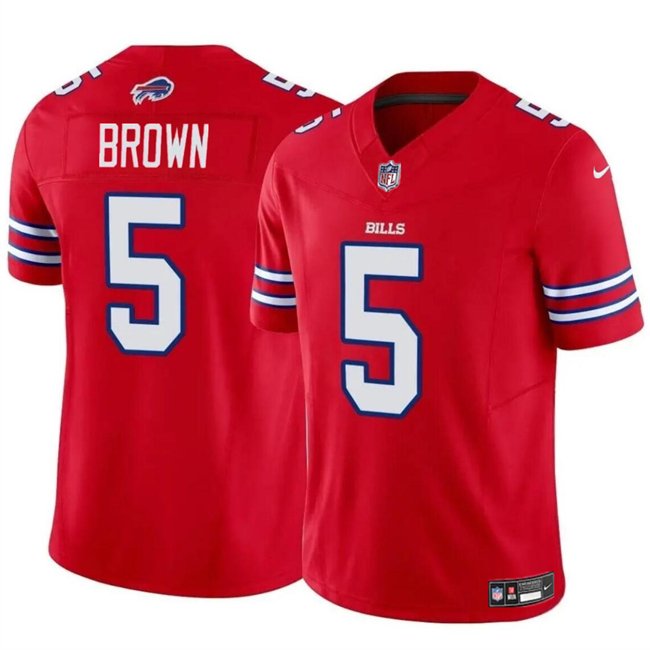 Youth Buffalo Bills #5 Anthony Brown Red 2024 F.U.S.E. Vapor Untouchable Limited Stitched Football Jersey