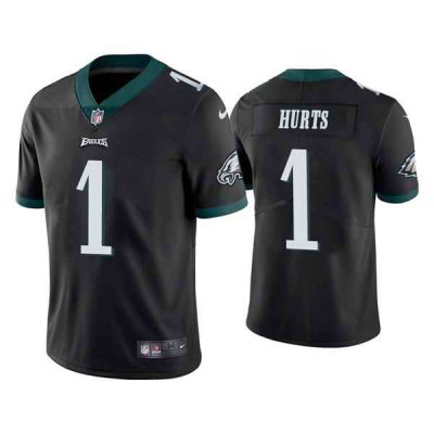 Youth Philadelphia Eagles #1 Jalen Hurts Black Vapor Untouchable Limited Stitched Football Jersey