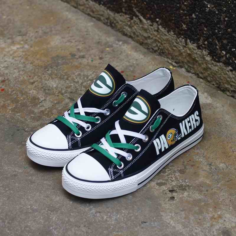 Women's NFL Green Bay Packers Repeat Print High Top Sneakers 007