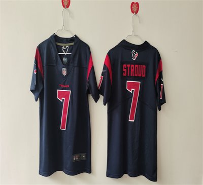 Women's Houston Texans #7 C.J. Stroud Navy Vapor Untouchable Limited Stitched Jersey (Run Small)