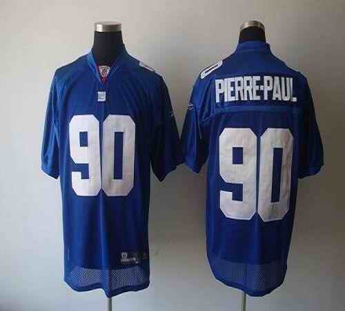 Giants #90 Jason Pierre-Paul Blue Stitched Youth NFL Jersey