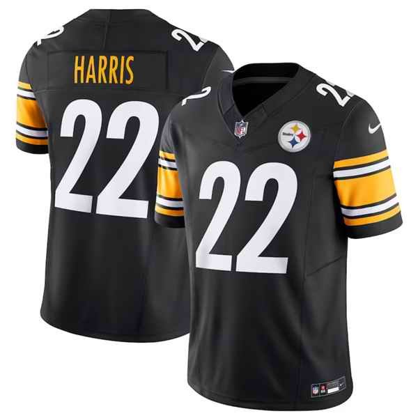 Men's Pittsburgh Steelers  Black #22 Najee Harris 2023 F.U.S.E. Vapor Untouchable Limited Stitched Jersey