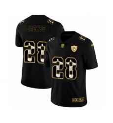 Men's Oakland Raiders #28 Josh Jacobs Black Jesus Faith Edition Limited Stitched Jersey