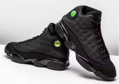 Men's Running Weapon Air Jordan 13 Black Shoes 054