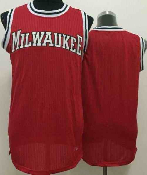 Bucks Blank Red Revolution 30 Stitched NBA Jersey