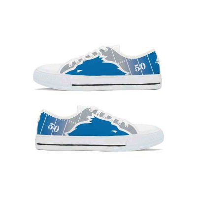 Women's Detroit Lions Low Top Canvas Sneakers 002