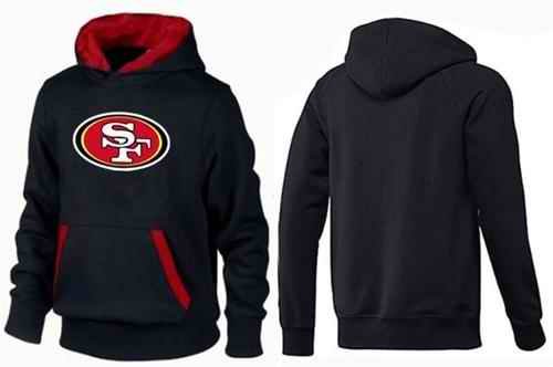 San Francisco 49ers Logo Pullover Hoodie Black & Red