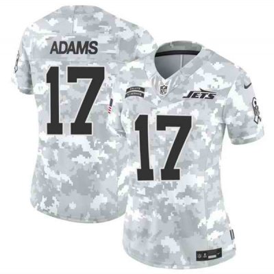 Women's New York Jets #17 Davante Adams 2024 F.U.S.E Arctic Camo Salute to Service Limited Stitched Jersey(Run Small)