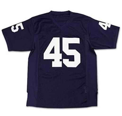 Men's Fighting Irish #45 Rudy Ruettiger Navy Stitched Jersey