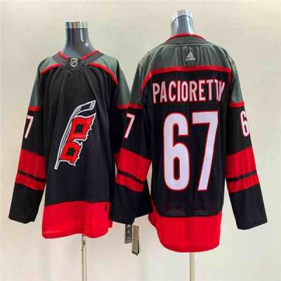 Men's Carolina Hurricanes #67 Max Pacioretty Black Stitched Jersey