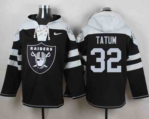 Nike Raiders #32 Jack Tatum Black Player Pullover NFL Hoodie