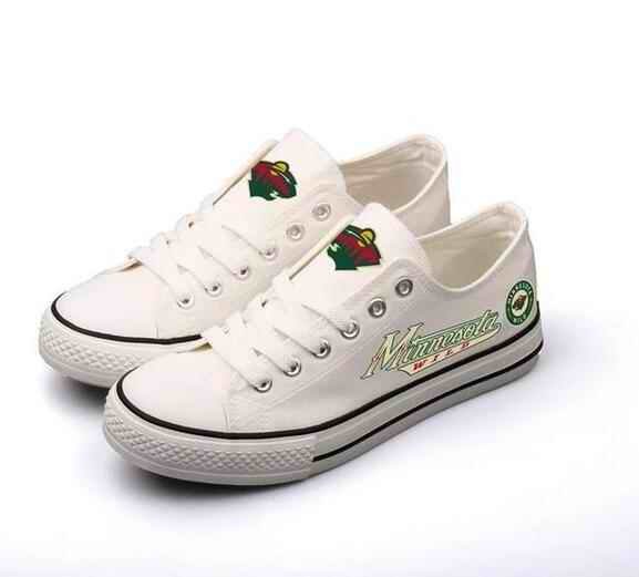 Women's Minnesota Wild Repeat Print Low Top Sneakers 004