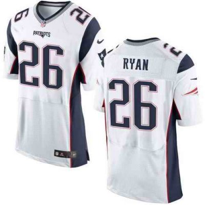 Nike Patriots #26 Logan Ryan White Men's Stitched NFL New Elite Jersey