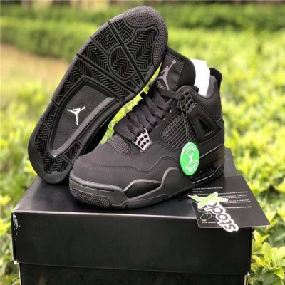 Men's Hot Sale Running weapon Air Jordan 4 Black Cat Shoes 026