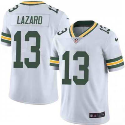 Men's Green Bay Packers #13 Allen Lazard White Vapor Untouchable Limited Stitched NFL Jersey