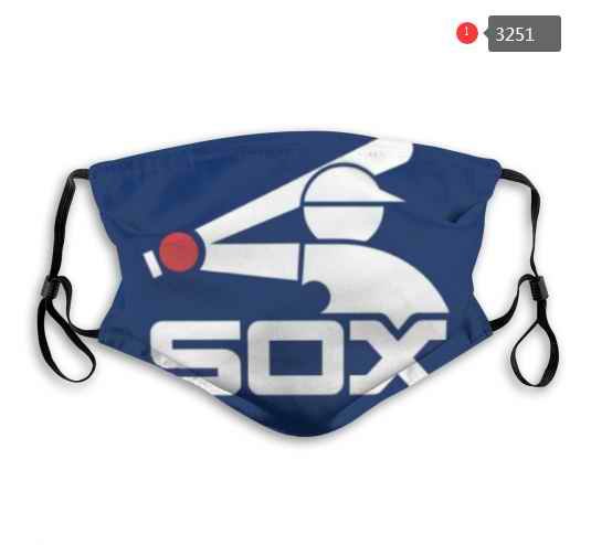 White sox Face Mask 003 Filter Pm2.5 (Pls check description for details)