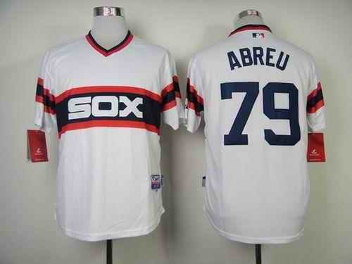 White Sox #79 Jose Abreu White Alternate Home Cool Base Stitched MLB Jersey