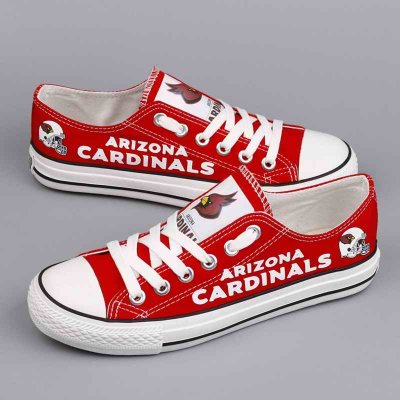 Women's NFL Arizona Cardinals Repeat Print Low Top Sneakers 003