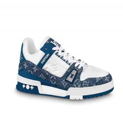 Men's Navy White Shoes 098