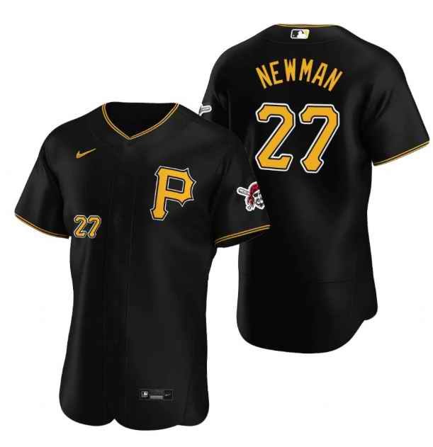 Men's Pittsburgh Pirates #27 Kevin Newman Black  Flex Base Stitched MLB Jersey