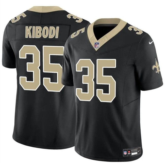 Youth New Orleans Saints #35 Jacob Kibodi Black F.U.S.E Vapor Limited Stitched Football Jersey