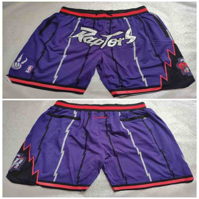 Men's Toronto Raptors Purple Shorts (Run Small)