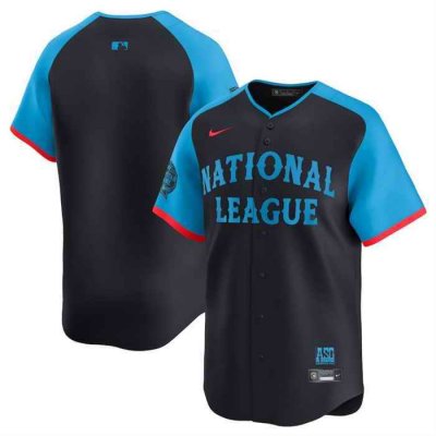 Men's National League Blank Navy 2024 All-Star Limited Stitched Baseball Jersey