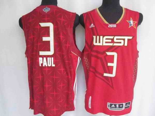 Hornets #3 Chris Paul Stitched Red 2010 All Star NBA Jersey