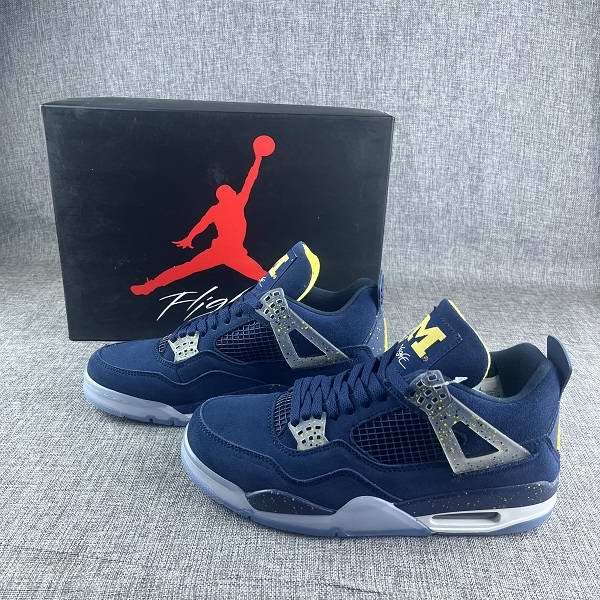 Women's Running weapon Air Jordan 4 Navy Shoes 078