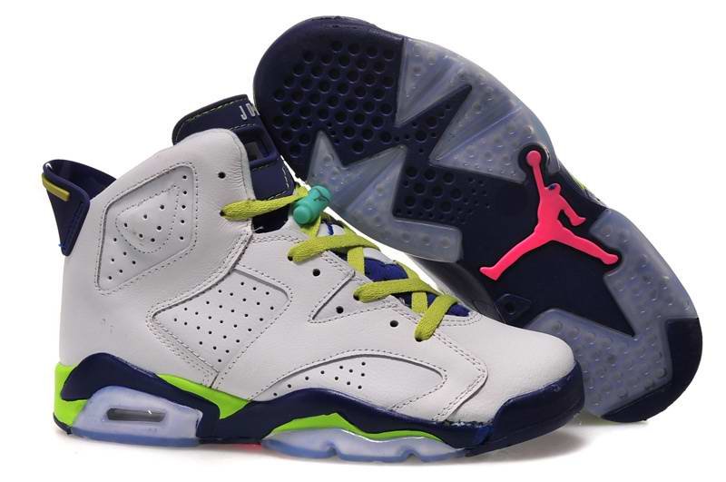 Running weapon Cheap Air Jordan 6 Fierce Green Women's Shoes Basketball