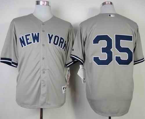 Yankees #35 Michael Pineda Grey Stitched MLB Jersey