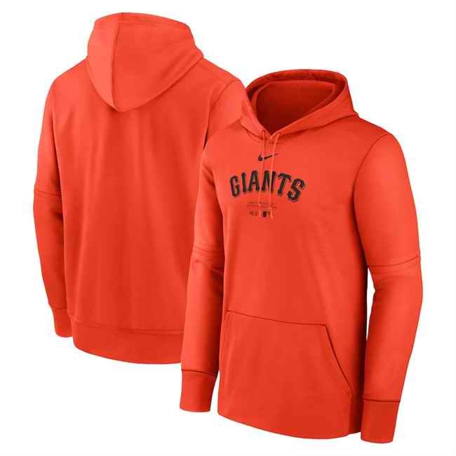 Men's San Francisco Giants Orange Collection Practice Performance Pullover Hoodie