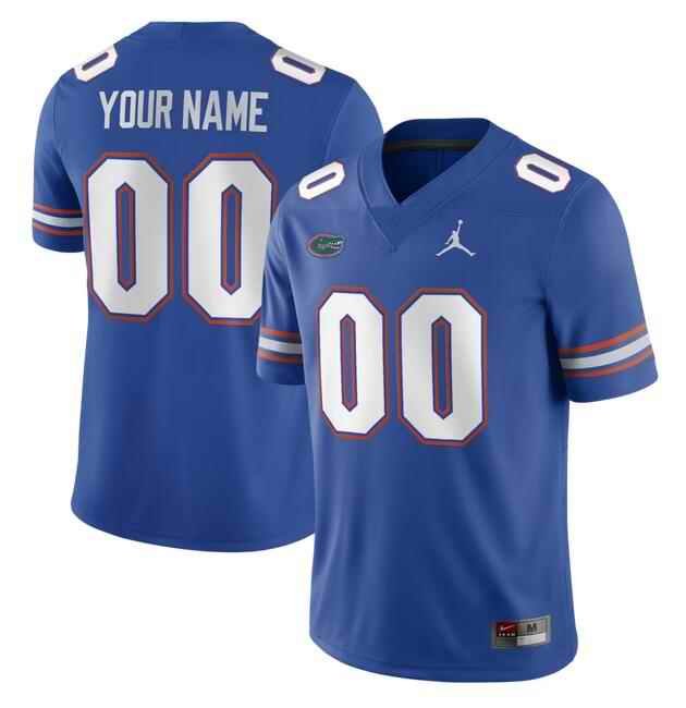 Men's Florida Gators ACTIVE PLAYER Custom Royal Stitched Jersey