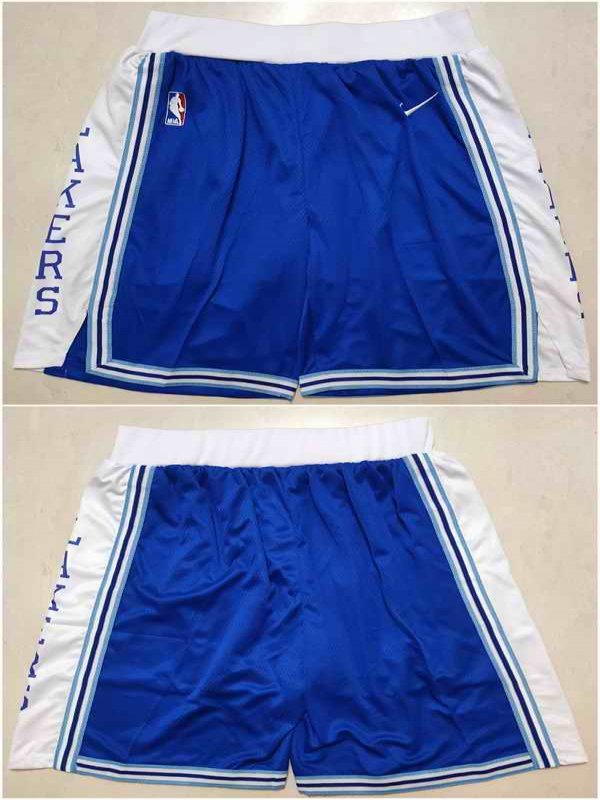 Men's Los Angeles Lakers Blue/White Shorts (Run Small)