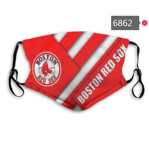 Boston Red Sox Face Mask 6862 Filter Pm2.5 (Pls check description for details)