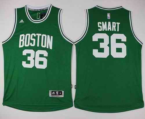 Revolution 30 Celtics #36 Marcus Smart Green Stitched NBA Jersey