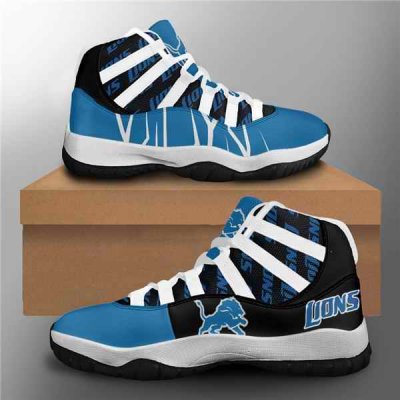 Women's Detroit Lions Air Jordan 11 Sneakers 002