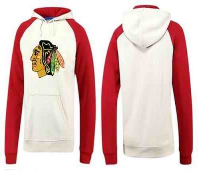 Chicago Blackhawks Pullover Hoodie White & Red