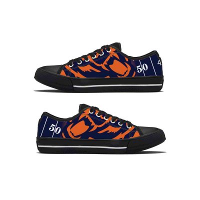 Men's Chicago Bears Low Top Canvas Sneakers 003