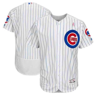 Men's Chicago Cubs White 2018 Mother's Day Flexbase Stitched MLB Jersey