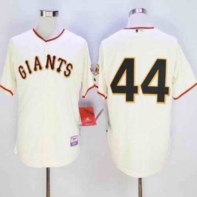 Giants #44 Willie McCovey Cream Cool Base Stitched MLB Jersey