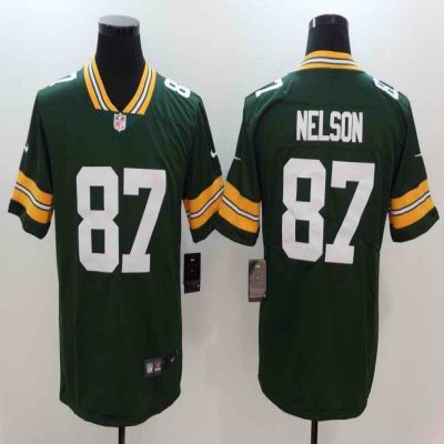 Men's Green Bay Packers #87 Jordy Nelson Green Vapor Untouchable Player Limited Jersey