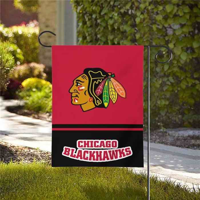 Chicago Blackhawks Double-Sided Garden Flag 001 (Pls check description for details)